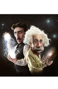 Картинка: Альберт Эйнштейн и Никола Тесла