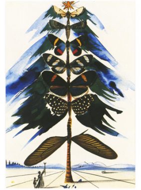 Картинка: Рождественская открытка Сальвадора Дали